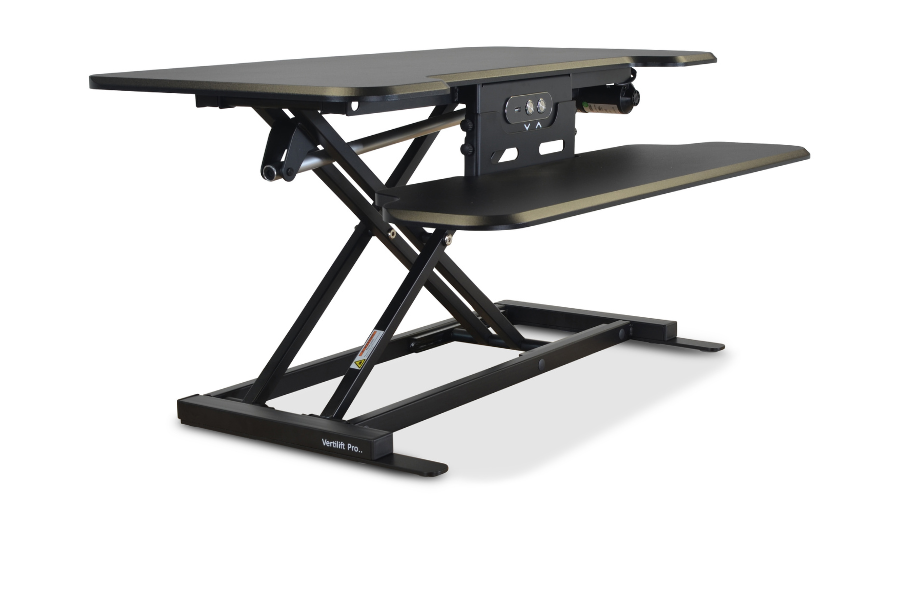 Vertilift On Desk Riser Black